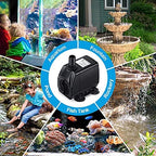 CWKJ submersible pump placed inside an aquarium setup