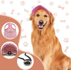 Red Auiepet dog baseball cap showing ear hole design