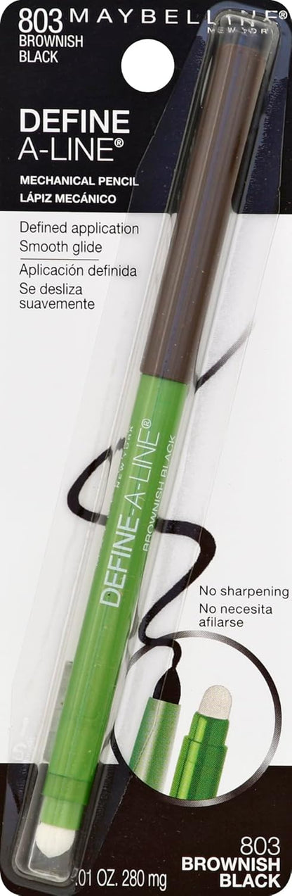 Long-lasting black matte eyeliner pencil from Maybelline USA import