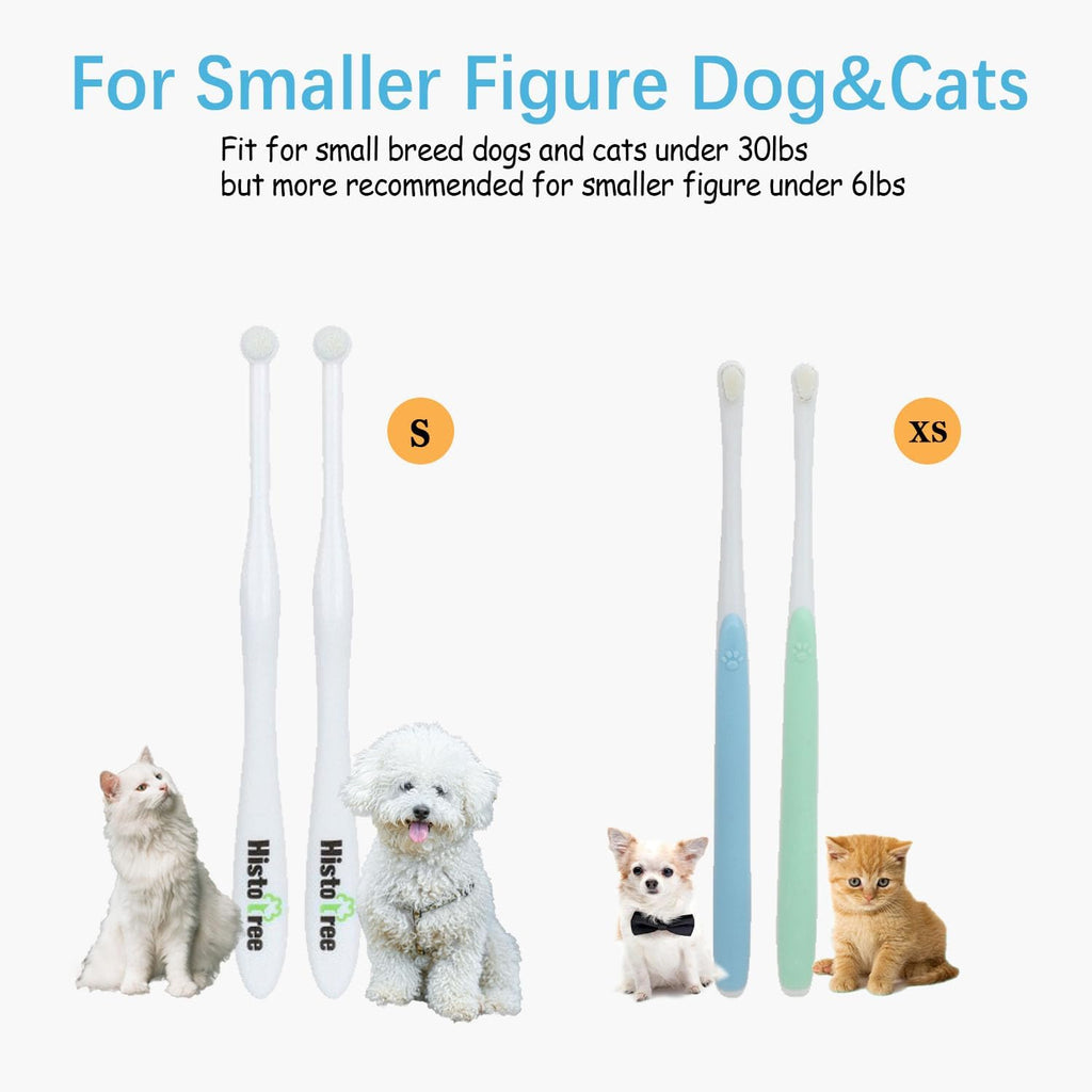 JGocot micro nano floss bristle detail on an authentic imported pet toothbrush