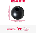 Kong Extreme Ball toy showing hollow treat stuffing center