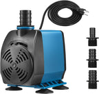 TONGCHANT submersible water pump front view showcasing the adjustable flow control valve.