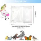 Adjustable drawstring and buckle mechanism on Daoeny bird cage cover