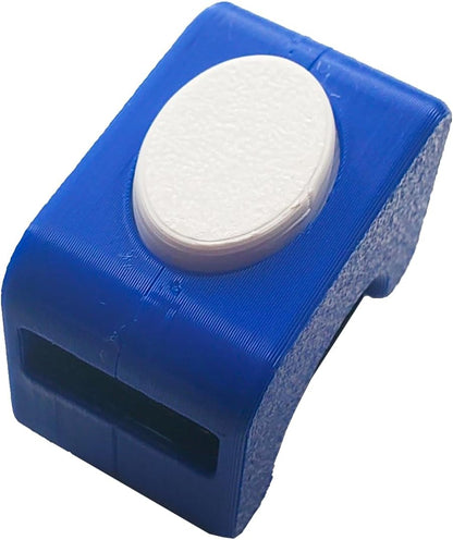 Clicker King pet training tool for tricks showing elastic finger band