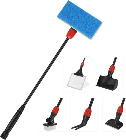 Hygger multi-use fish tank cleaner 6 in 1 kit front view packaging