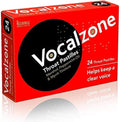Vocalzone Throat Pastilles 24 Count pack front view authentic vocal care lozenges for singers