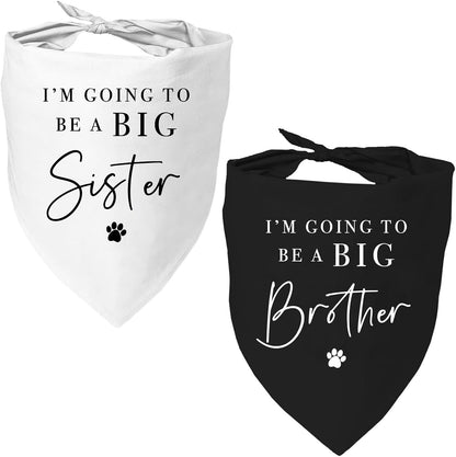 2 Pack Dog Bandanas for Pregnancy Announcement, Cute Adjustable Pet Bandana Scarf for Small Medium Large Dogs, Gender Reveal Puppy Accessories, Soft Breathable Fabric for Puppy Cats - Image 11