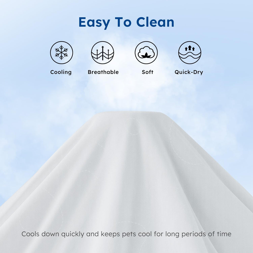 ZOMISIA cooling blanket for dogs spread over a living room sofa