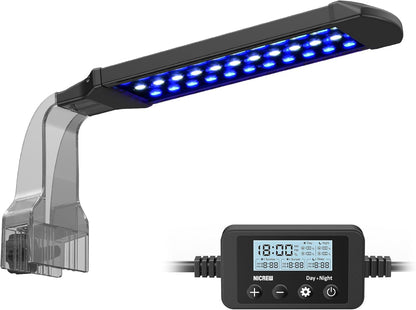 NICREW Clip on Aquarium Light, Fish Tank Light with White, Blue and Red LEDs, Planted Aquarium Light for Nano Tank, 2 Lighting Modes - Image 9