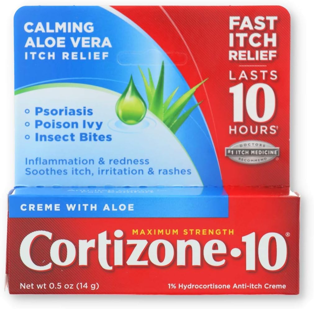 Cortizone 10 Maximum Strength Anti Itch Cream front view authentic USA import