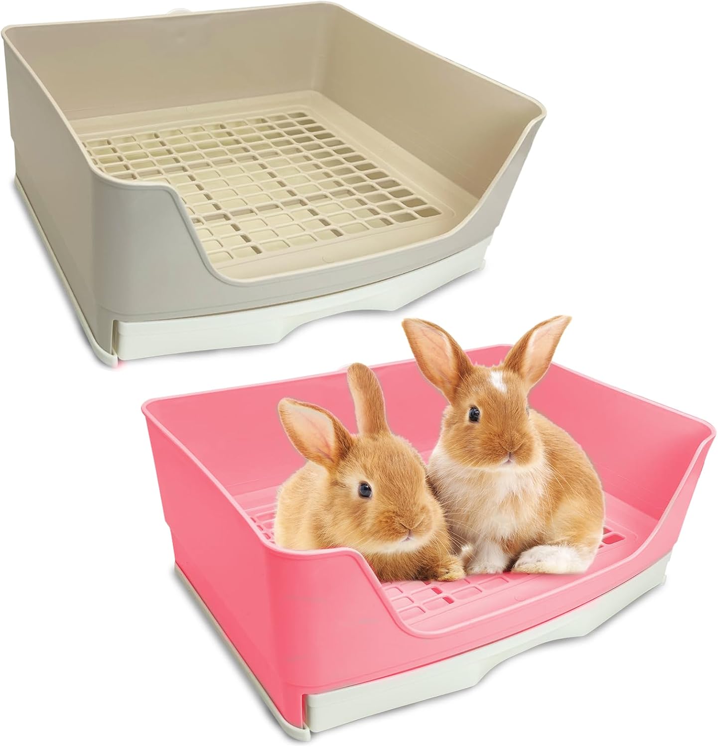 kathson Large Rabbit Litter Box Trainer, Potty Corner Toilet with Drawer Bigger Pet Pan for Adult Hamster, Guinea Pig, Ferret, Galesaur, Bunny and Other Animals (Brown) - Image 11