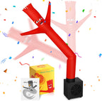 Poen mini wacky waving inflatable tube guy front view on an office desk