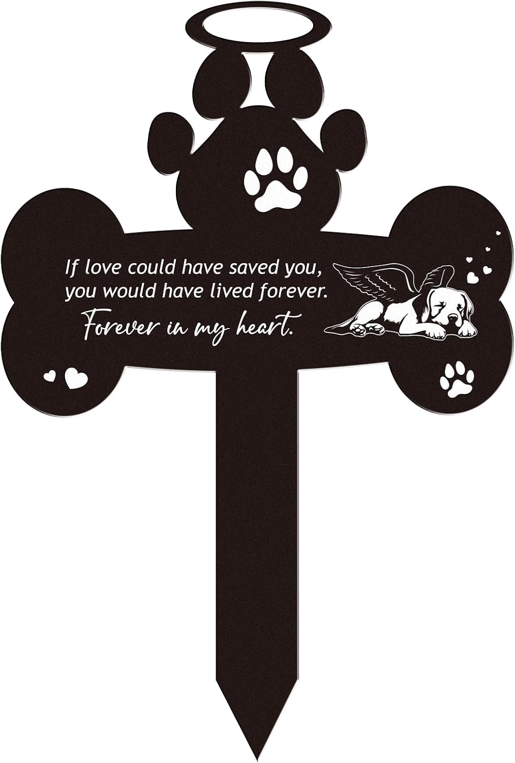 Pet Cat Memorial Grave Markers - Rngmsi Flowers Butterfly Cat Metal Garden Stakes Grave Decorations for Cemetery Pussy Memorial Stones Plaques for Outdoors - Image 12