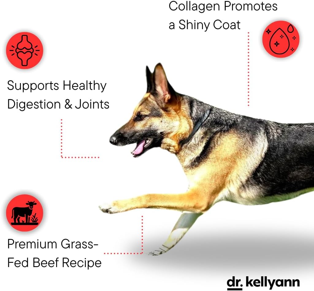 Premium grain free collagen powder supplement for pets container
