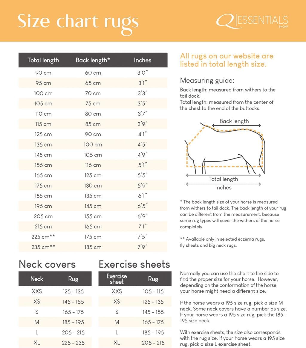 QHP Eczema Rug 69 inch blanket showcasing the breathable fine mesh material and deep tail flap.