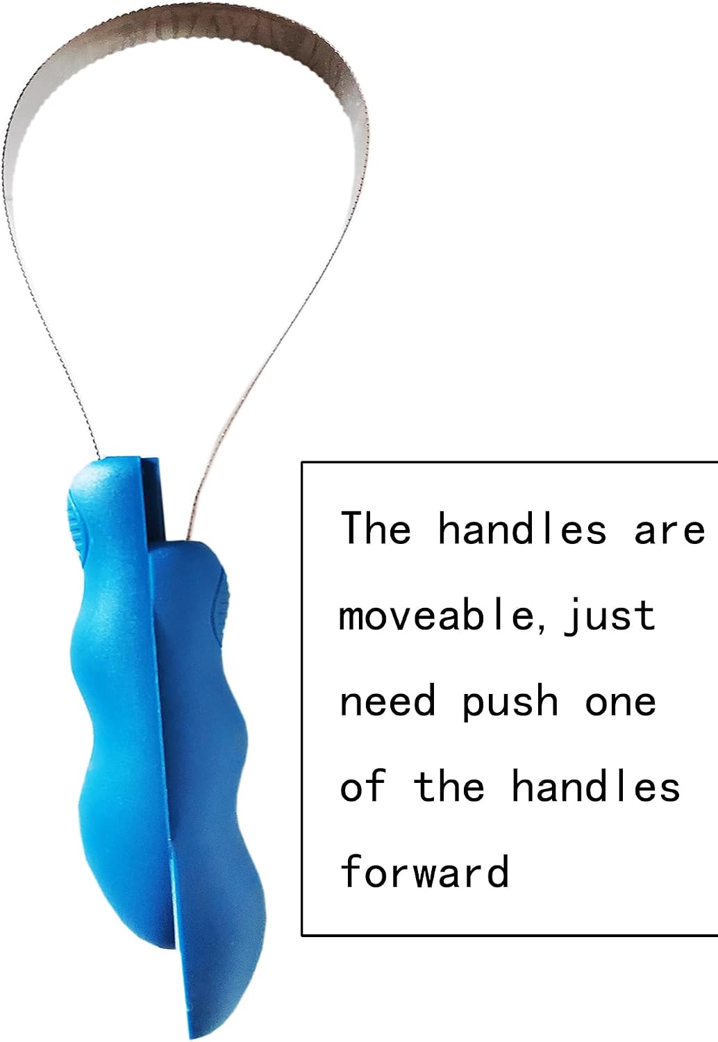 Adjustable grooming tool for dogs showing separated handles