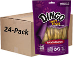 Dingo Twist Sticks with Peanut Butter; Rawhide Treats for Small, Medium, and Large Dogs 25-Count - Image 3