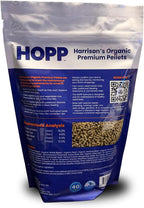 Harrison's Organic Premium Pellets 1 lb bag side profile
