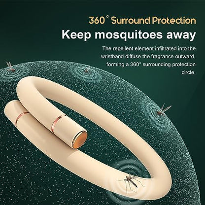 Pink BuggyBands mosquito bracelet with replacement cores