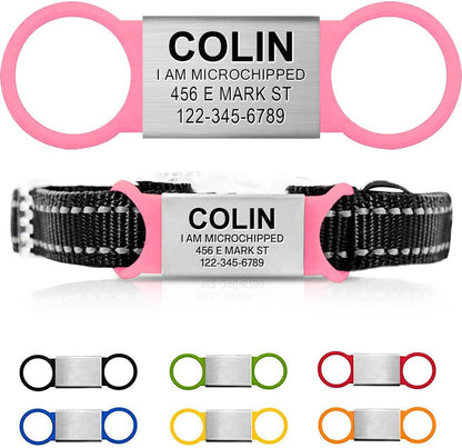 Personalized Dog Tag for Pets - No Noise - Engraved Dog Name Tag - Slide On Cat ID Tags - Custom Collar Tags for Small, Medium, Large Dogs and Cats - Silent Customized Puppy Identification Tags - Image 12