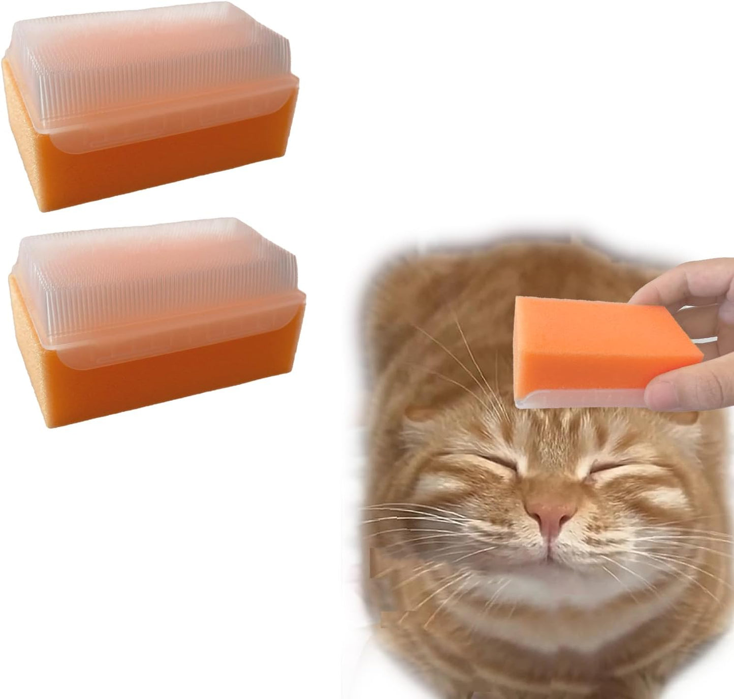 2PC Soft Cat Brush for Grooming - Gentle Cat Tongue Brush with 1300+ Barbed Serrations, Brushes for Sensitive Cats - Lightweight, gentle, Perfect for Daily Grooming & Enhancing Bonding - Image 10