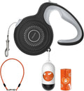 Petsuper auto brake retractable dog leash front view