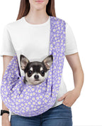 Pawaboo Small Dog Sling Carrier, Reversible Hands Free Dog Sling Carriers for Small Dogs and Cats, Puppy Slings Carrier with Safety Harness, Puppy Essentials, Black - Image 12