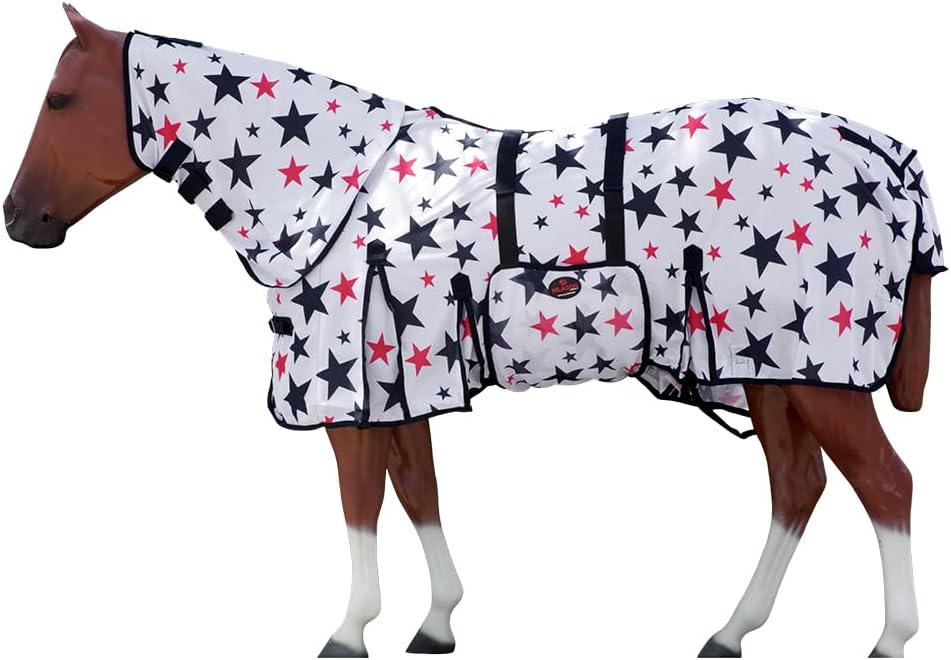 75 in HILASON Horse Fly Sheet Uv Protect Mesh Bug Mosquito Summer Spring - Image 11