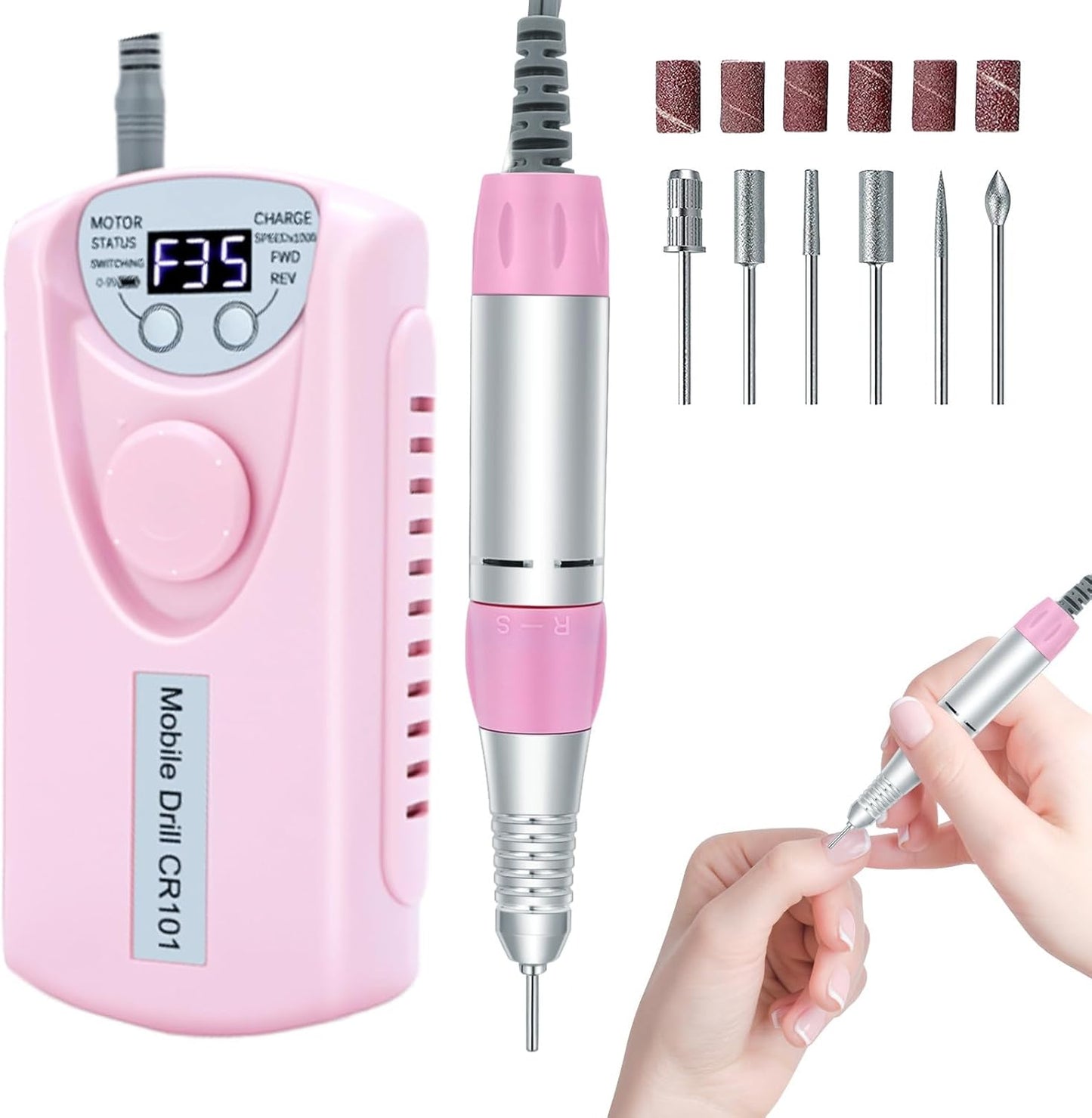 Hugmaple Professional Electric Nail Drill front view
