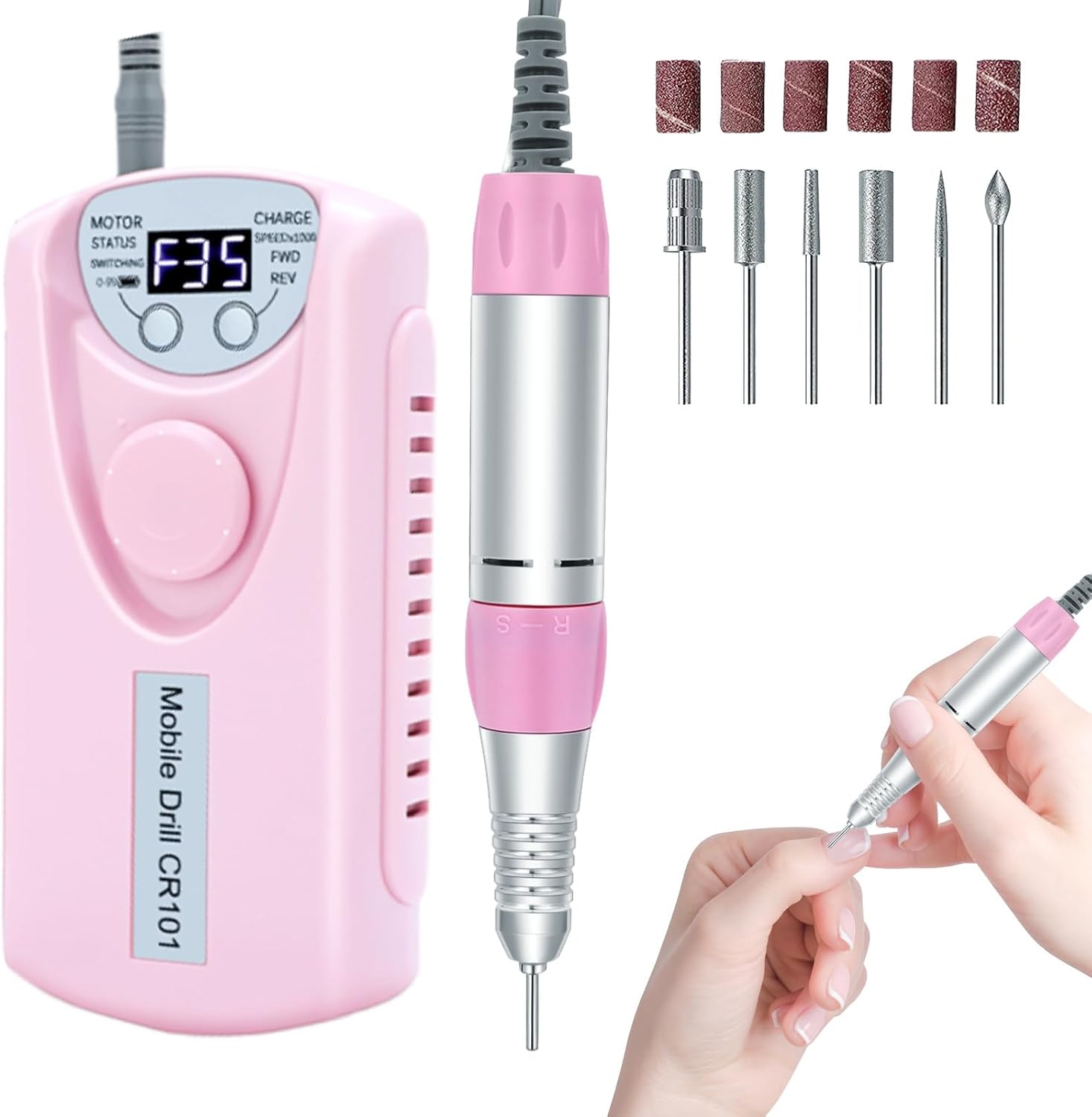 Hugmaple Professional Electric Nail Drill front view