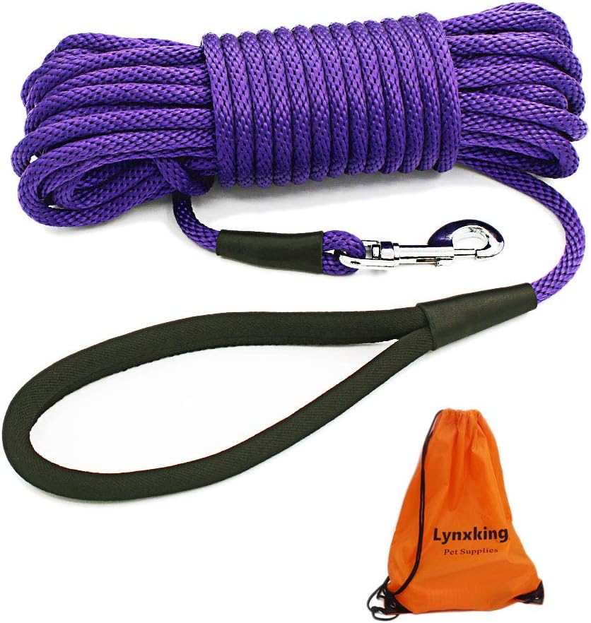 lynxking Check Cord Dog Leash Long Lead Training Tracking Line Comfortable Handle Heavy Duty Puppy Rope 10ft 15ft 30ft 50ft for Small Medium Large Dog - Image 10