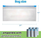Durable 3 mil thick cat litter bag liner texture close up