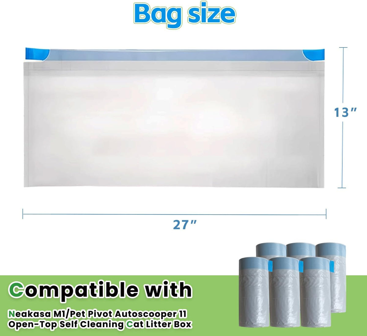Durable 3 mil thick cat litter bag liner texture close up