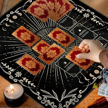 Knana velvet altar cloth folded for travel and portability
