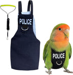 Bird Diaper Flight Suit, Cute Cosplay Parrot Clothes, Easy-to-Wear Washable Nappy, Durable Metal Ring Harness for Cockatiel, Conure, African Grey, Parakeet Outdoor Flying (with Leash,XXL) - Image 11