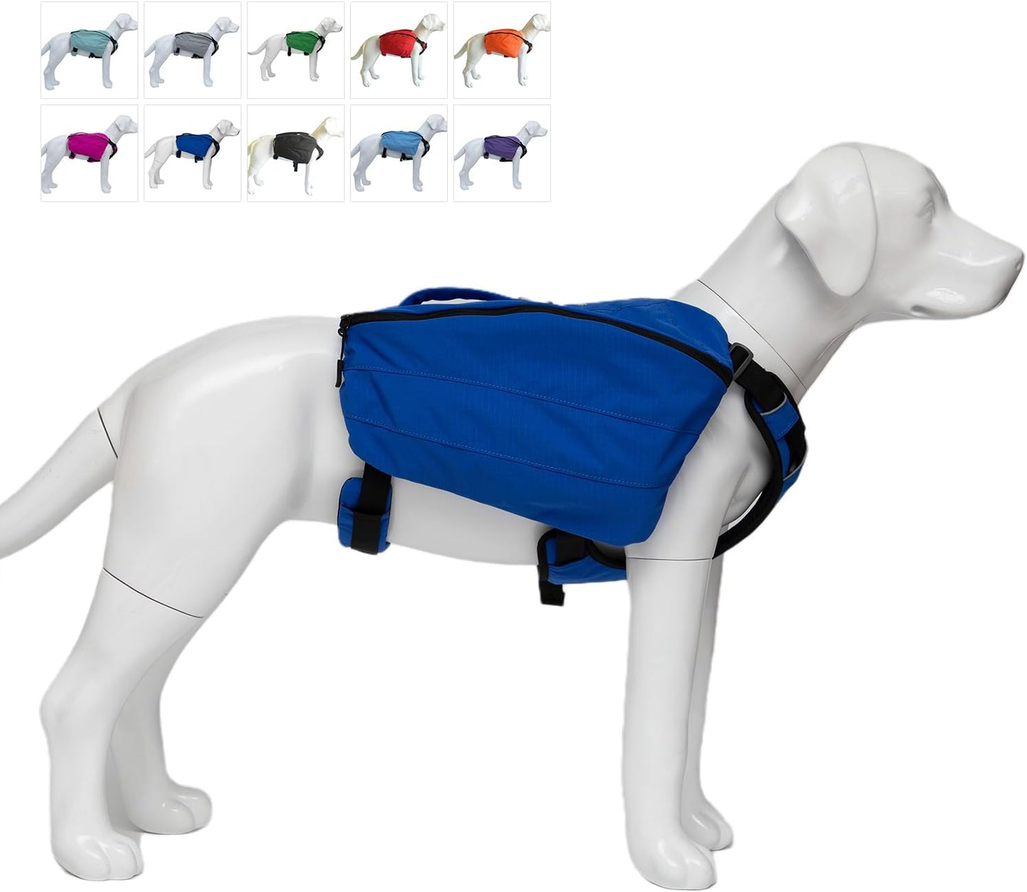 Lovelonglong Large Dog Backpack, Outdoor Hound Saddle Bag Dog Pack with Side Pockets for Small Medium Large Dogs, Adjustable Tactical Dog Pack for Hiking, Travel, Camping, Training Gray M - Image 12