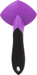 Hartz small cat slicker brush black and violet ergonomic handle design