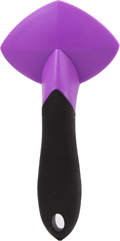 Hartz small cat slicker brush black and violet ergonomic handle design