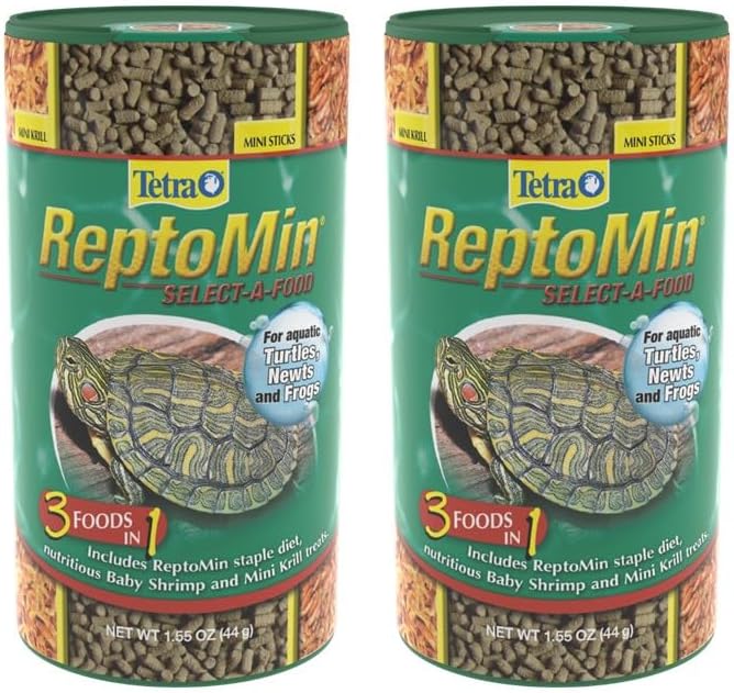 Tetra ReptoMin 3-in-1 Select-A-Food, 1.94 Ounces (55 Grams), Food and Treats Formulated for Aquatic Turtles - Image 11