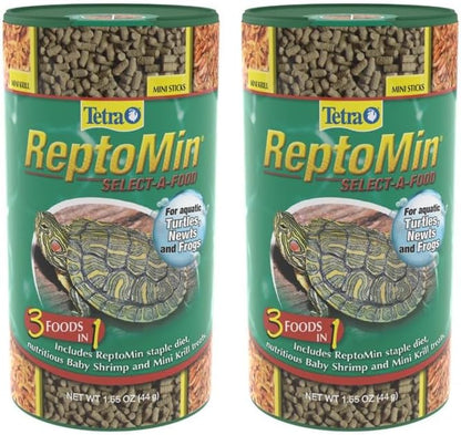 Tetra ReptoMin 3-in-1 Select-A-Food, 1.94 Ounces (55 Grams), Food and Treats Formulated for Aquatic Turtles - Image 11