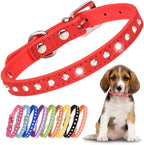 Pink Rhinestone Small Dog Collars for Female Dogs, Pretty Bling Diamond Cat Collar Crystal Sparkly Glitter Jewel Puppy Collar for XXS Xs Small Medium Pet Girl Dogs Kitten, XSmall - Image 9