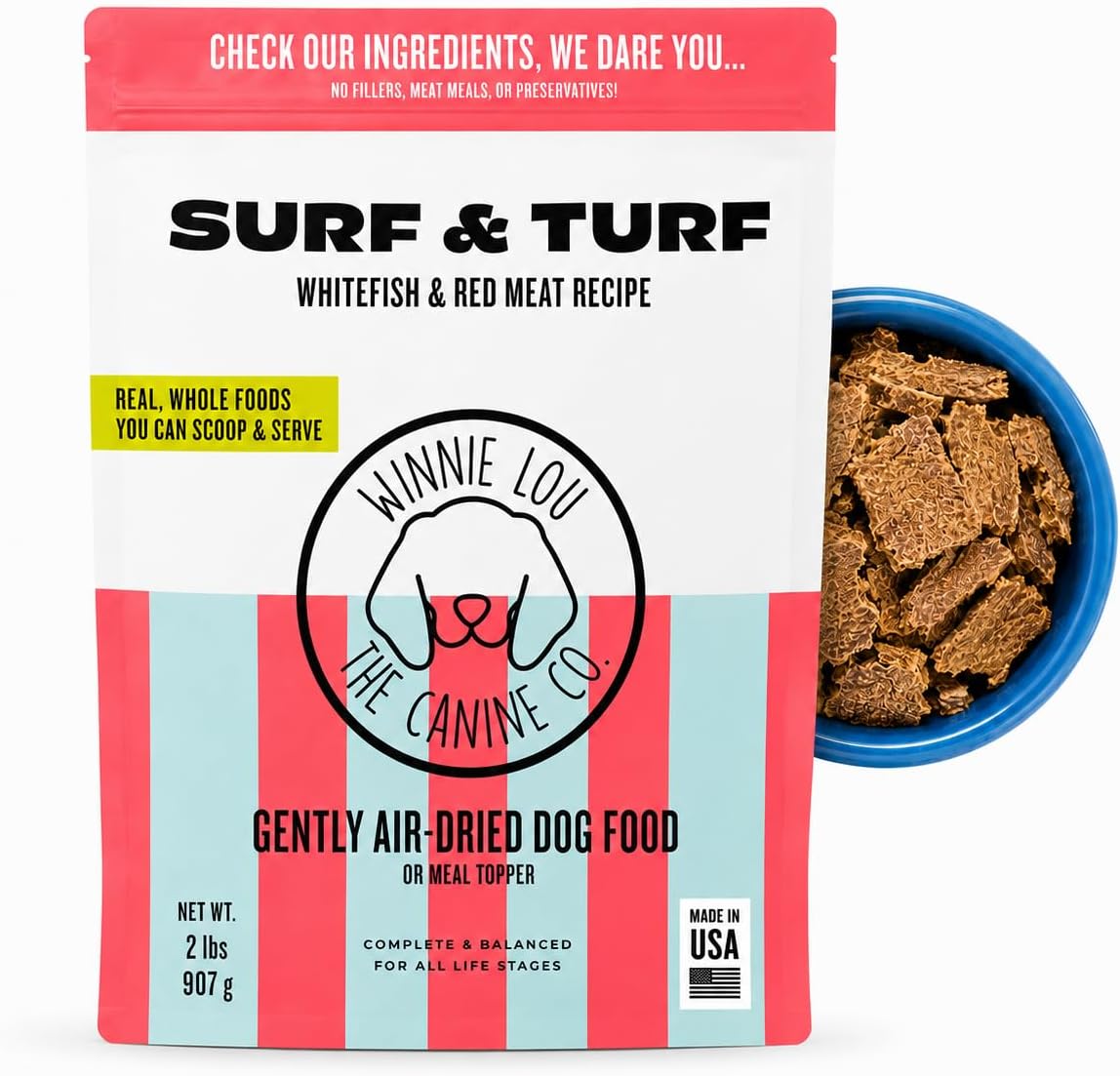Winnie Lou The Canine Co. Air-Dried Dog Food (Bison & Lamb) | Synthetic Free, All Life Stages, Complete & Balanced - Image 13