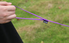 Lightweight non absorbent polyester puppy lead floating on water surface