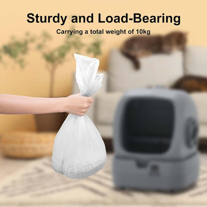 Heavy duty tear resistant cat waste drawer liners for six to eight liter capacity