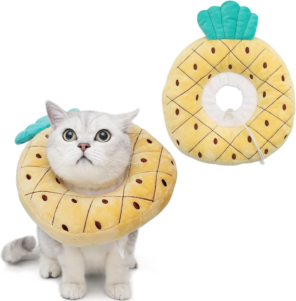ANWA Adjustable Cat Cone Collar Soft, Cute Cat Donut Collar After Surgery, Kitten Recovery Cones to Stop Licking - Image 14