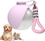 2 in 1 Portable Dog Water Bottle, 10oz Stainless Steel Leak Proof Pet Water Bottle with Foldable Silicone Bowl, Outdoor Travel Water Bottle for Dogs Walking Hiking Camping, 1 Pack Blue - Image 11