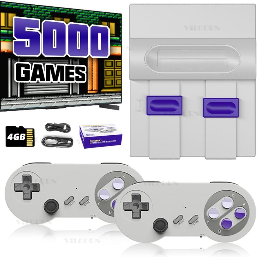 Vilcorn 16 bit retro video game console front view