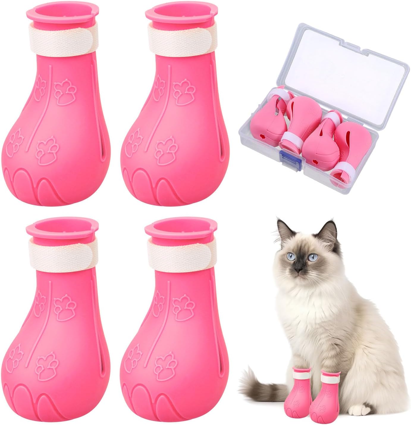 Gosknor flexible pet paw boots for safe veterinary examinations