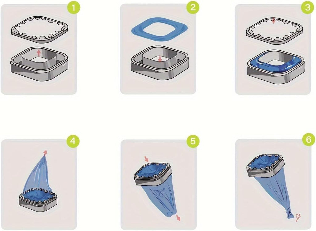 Step by step demonstration of installing the replacement roll into the reusable cartridge.
