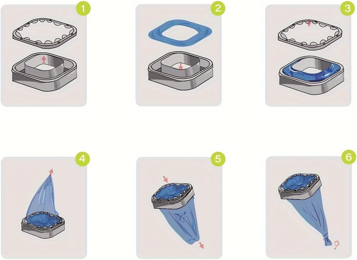 Step by step demonstration of installing the replacement roll into the reusable cartridge.